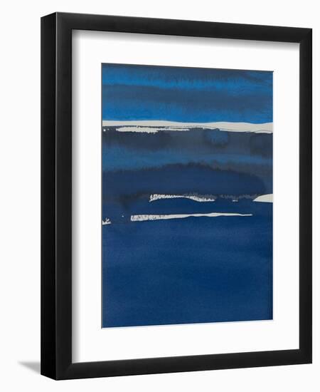 Sapphire Horizon I-Rob Delamater-Framed Art Print