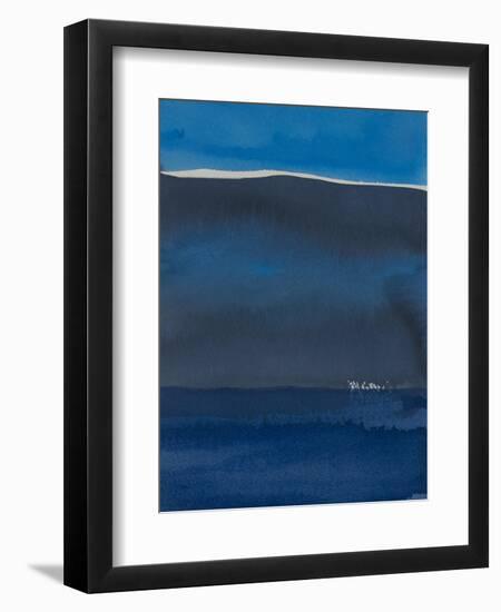 Sapphire Horizon II-Rob Delamater-Framed Art Print