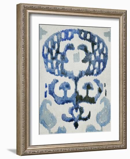 Sapphire Ikat I-Chariklia Zarris-Framed Art Print