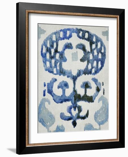 Sapphire Ikat I-Chariklia Zarris-Framed Art Print