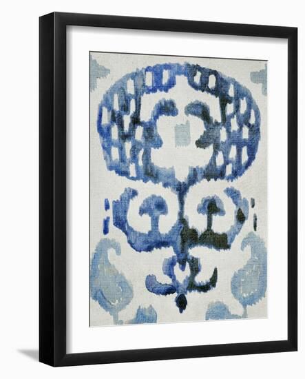 Sapphire Ikat I-Chariklia Zarris-Framed Art Print