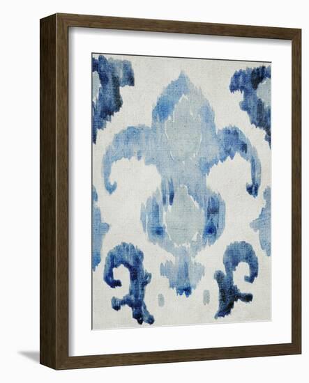 Sapphire Ikat II-Chariklia Zarris-Framed Art Print