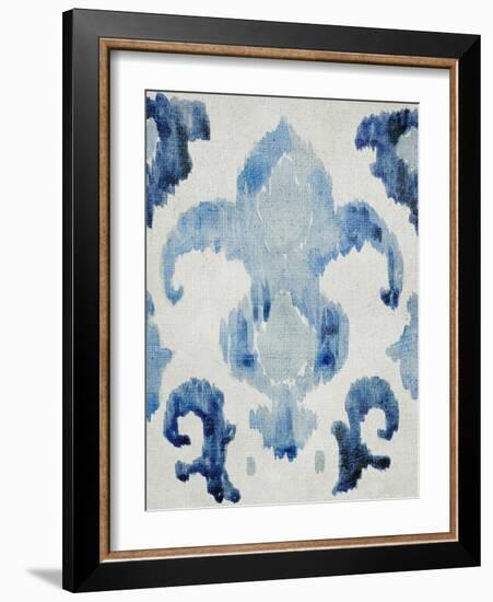 Sapphire Ikat II-Chariklia Zarris-Framed Art Print