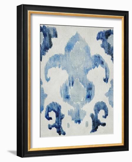 Sapphire Ikat II-Chariklia Zarris-Framed Art Print