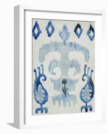 Sapphire Ikat III-Chariklia Zarris-Framed Art Print