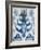 Sapphire Ikat IV-Chariklia Zarris-Framed Art Print