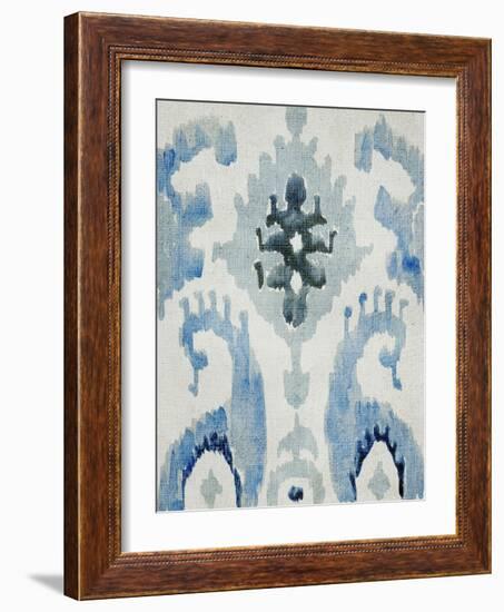 Sapphire Ikat V-Chariklia Zarris-Framed Art Print