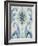 Sapphire Ikat V-Chariklia Zarris-Framed Art Print