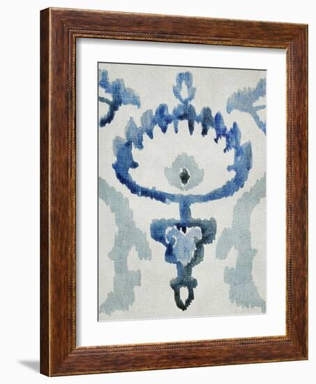 Sapphire Ikat VI-Chariklia Zarris-Framed Art Print