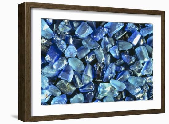 Sapphires Panned From River Gravels-Vaughan Fleming-Framed Photographic Print