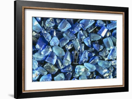 Sapphires Panned From River Gravels-Vaughan Fleming-Framed Photographic Print