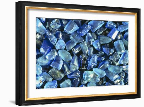 Sapphires Panned From River Gravels-Vaughan Fleming-Framed Photographic Print