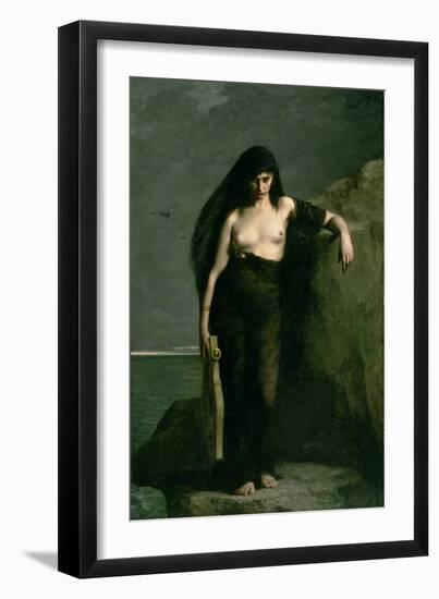 Sappho, 1877-Charles Auguste Mengin-Framed Premium Giclee Print