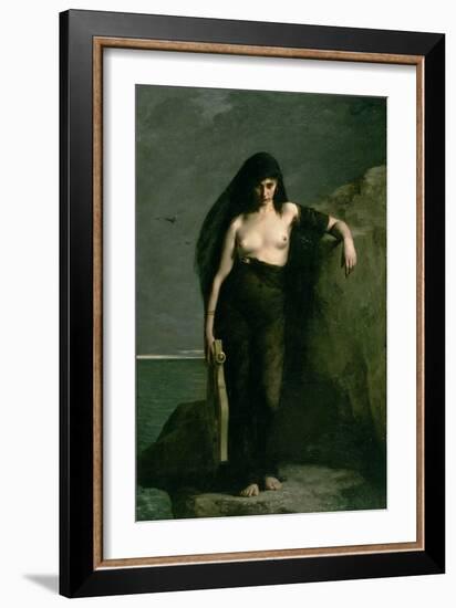 Sappho, 1877-Charles Auguste Mengin-Framed Giclee Print