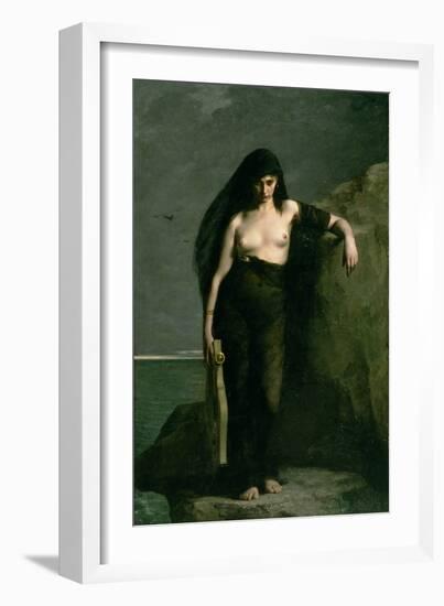 Sappho, 1877-Charles Auguste Mengin-Framed Giclee Print