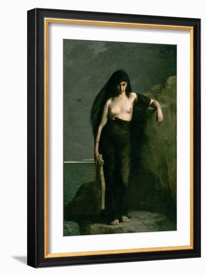 Sappho, 1877-Charles Auguste Mengin-Framed Giclee Print