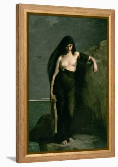 Sappho, 1877-Charles Auguste Mengin-Framed Premier Image Canvas