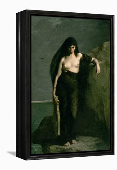 Sappho, 1877-Charles Auguste Mengin-Framed Premier Image Canvas