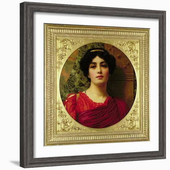 Sappho, 1903-John William Godward-Framed Giclee Print