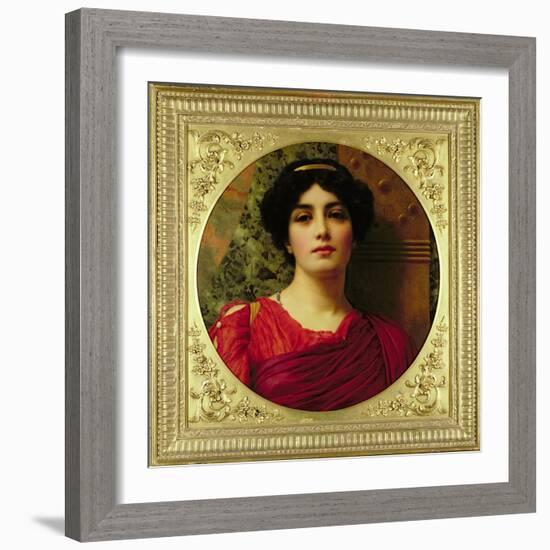 Sappho, 1903-John William Godward-Framed Giclee Print