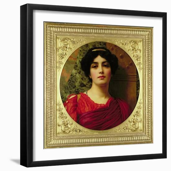 Sappho, 1903-John William Godward-Framed Giclee Print