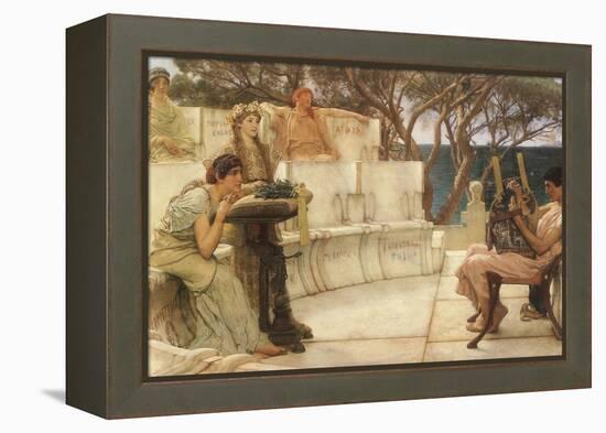 Sappho and Alcaeus, 1880-Sir Lawrence Alma-Tadema-Framed Premier Image Canvas