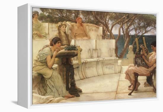 Sappho and Alcaeus, 1880-Sir Lawrence Alma-Tadema-Framed Premier Image Canvas