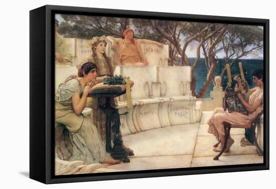 Sappho and Alcaeus-Sir Lawrence Alma-Tadema-Framed Stretched Canvas