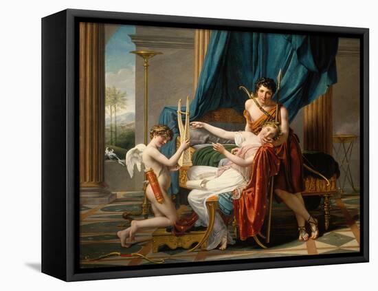 Sappho and Phaon, 1809-Jacques Louis David-Framed Premier Image Canvas