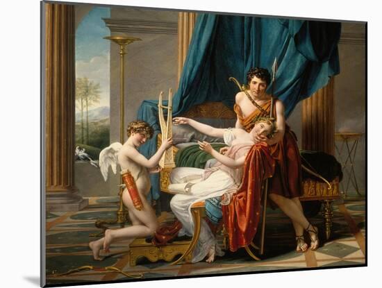 Sappho and Phaon, 1809-Jacques Louis David-Mounted Giclee Print