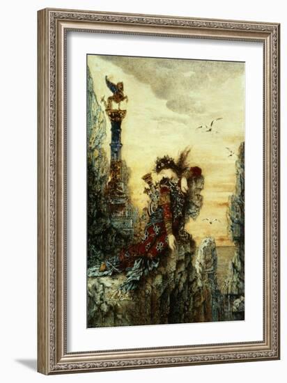 Sappho (B.C.650 BC)-Gustave Moreau-Framed Giclee Print