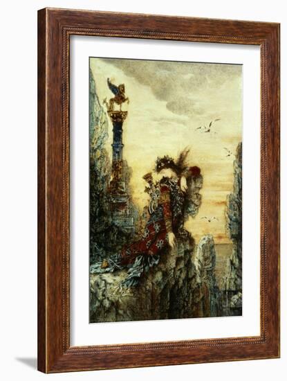 Sappho (B.C.650 BC)-Gustave Moreau-Framed Giclee Print