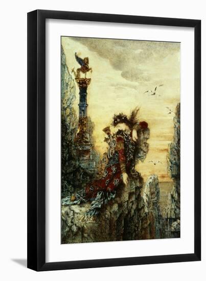 Sappho (B.C.650 BC)-Gustave Moreau-Framed Giclee Print