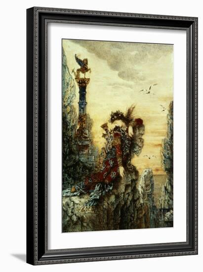 Sappho (B.C.650 BC)-Gustave Moreau-Framed Giclee Print