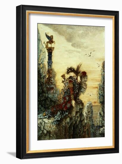 Sappho (B.C.650 BC)-Gustave Moreau-Framed Giclee Print