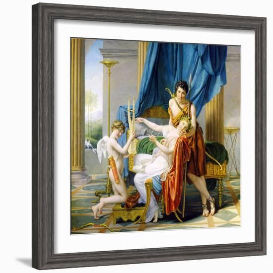 Sappho, Phaon and Cupid, 1809-Jacques-Louis David-Framed Giclee Print