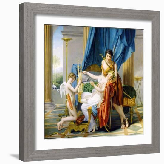 Sappho, Phaon and Cupid, 1809-Jacques-Louis David-Framed Giclee Print