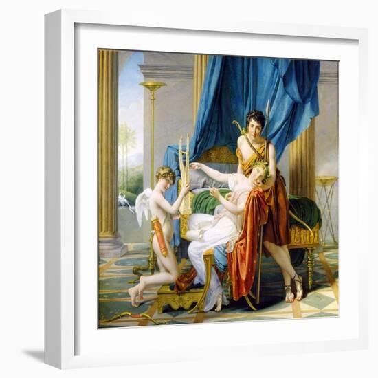 Sappho, Phaon and Cupid, 1809-Jacques-Louis David-Framed Giclee Print