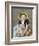 Sara avec son chien.-Mary Cassatt-Framed Giclee Print