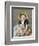 Sara avec son chien.-Mary Cassatt-Framed Giclee Print