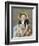 Sara avec son chien.-Mary Cassatt-Framed Giclee Print