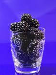 Fresh Blackberries in a Glass-Sara Jones-Framed Photographic Print