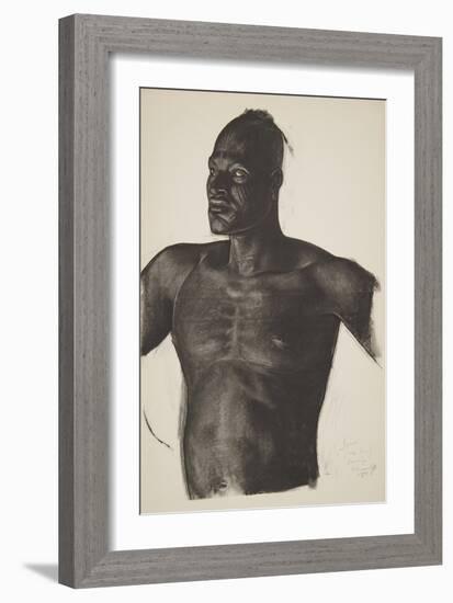 Sara Le Pisteur (Bahr Ouandja), from Dessins Et Peintures D'afrique, Executes Au Cours De L'expedit-Alexander Yakovlev-Framed Giclee Print