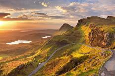 Sunrise over the Quiraing on the Isle of Skye in Scotland.-Sara Winter-Photographic Print