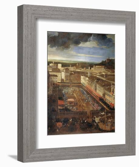 Saracen Joust in Piazza Navona, February 25, 1634-Andrea Sacchi-Framed Giclee Print