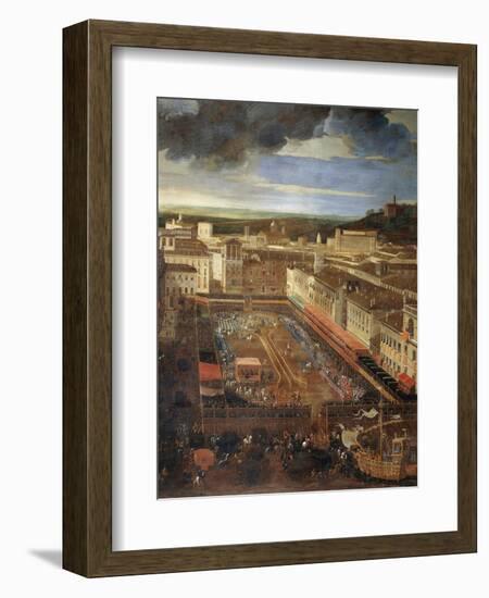 Saracen Joust in Piazza Navona, February 25, 1634-Andrea Sacchi-Framed Giclee Print