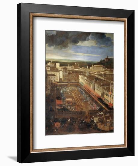 Saracen Joust in Piazza Navona, February 25, 1634-Andrea Sacchi-Framed Giclee Print