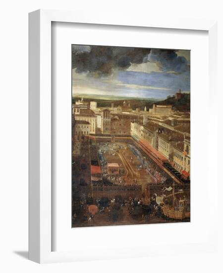 Saracen Joust in Piazza Navona, February 25, 1634-Andrea Sacchi-Framed Giclee Print