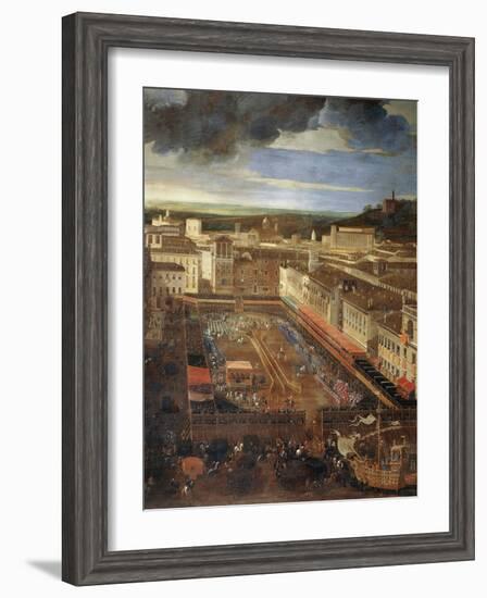 Saracen Joust in Piazza Navona, February 25, 1634-Andrea Sacchi-Framed Giclee Print