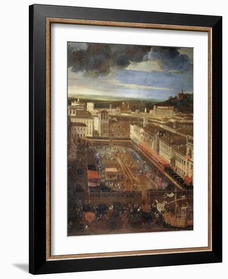 Saracen Joust in Piazza Navona, February 25, 1634-Andrea Sacchi-Framed Giclee Print